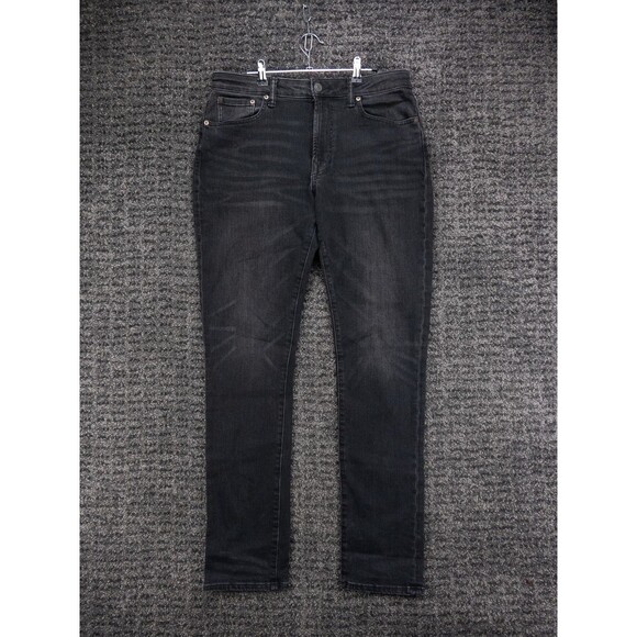 American Eagle Outfitters Other - American Eagle Jeans Mens 33x34 Black  Slim Fit Distressed Stretch Denim Preppy